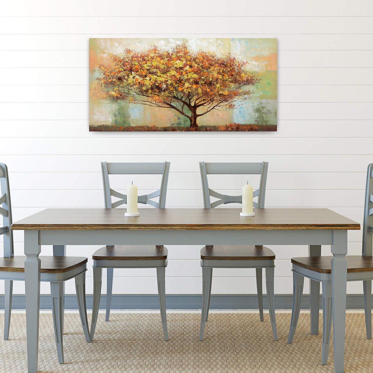 ÖLGEMÄLDE 120/60 cm - Braun, Holz/Textil (1.6/60cm) - KUNSTLOFT