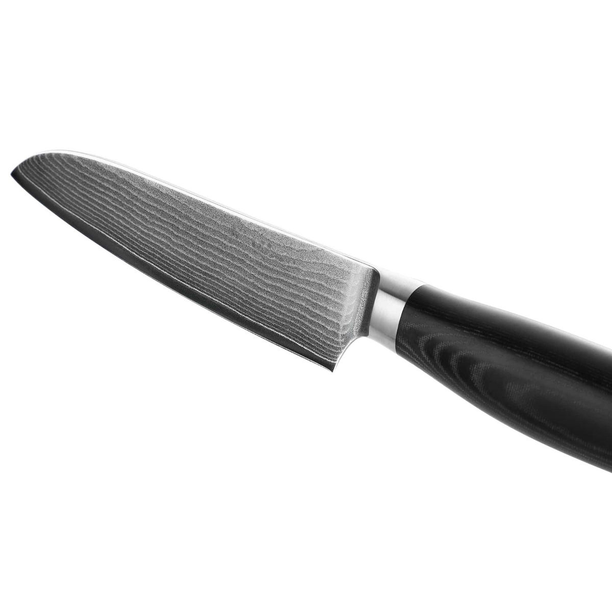 SANTOKUMESSER 12 cm - Schwarz, Metall (24cm) - Wakoli