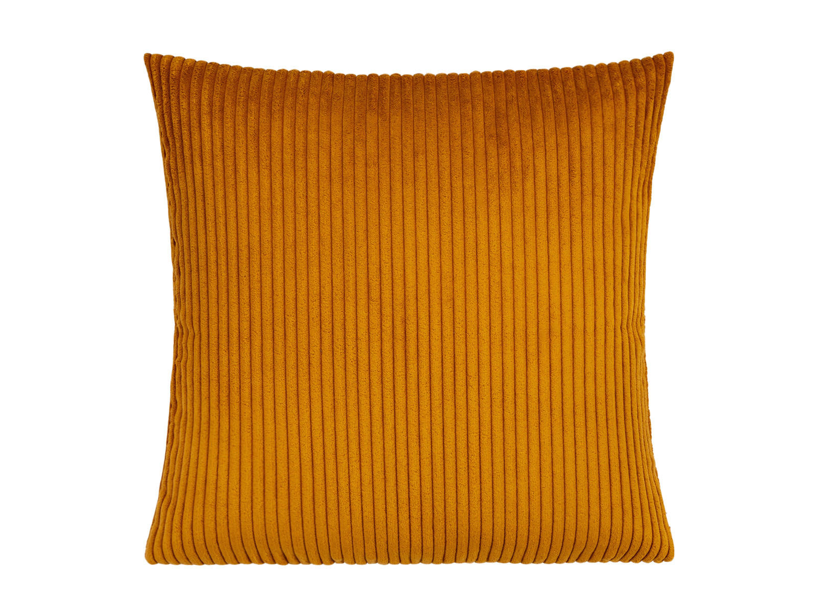 KISSENHÜLLE HYggelig No.2 Block Cord-Samt kurkuma-gelb 50/50 cm - Currygelb, Textil (50/50cm) - beties Heimtextil
