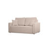 SOFA Mira Beige, Zweisitzer Sofa, mit Schlaffunktion - Beige, Holzwerkstoff/Textil (170/99/114cm) - Bettso
