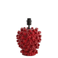 LAMPENSOCKEL Berries Rot 25.5/25/27 cm - Rot, Keramik (25.5/25/27cm) - Light & Living