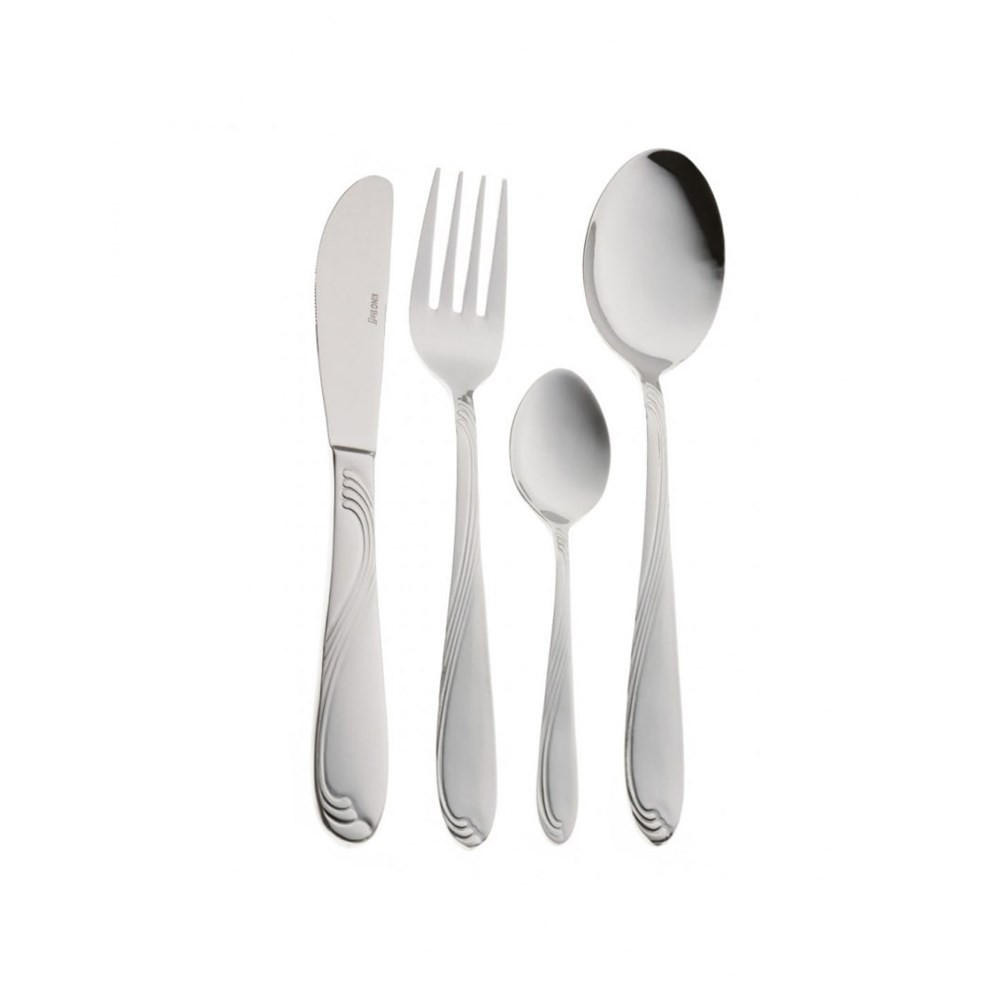 BESTECKSET Silber 21/2/2 cm KH1344 - Silberfarben, Metall - Kinghoff 