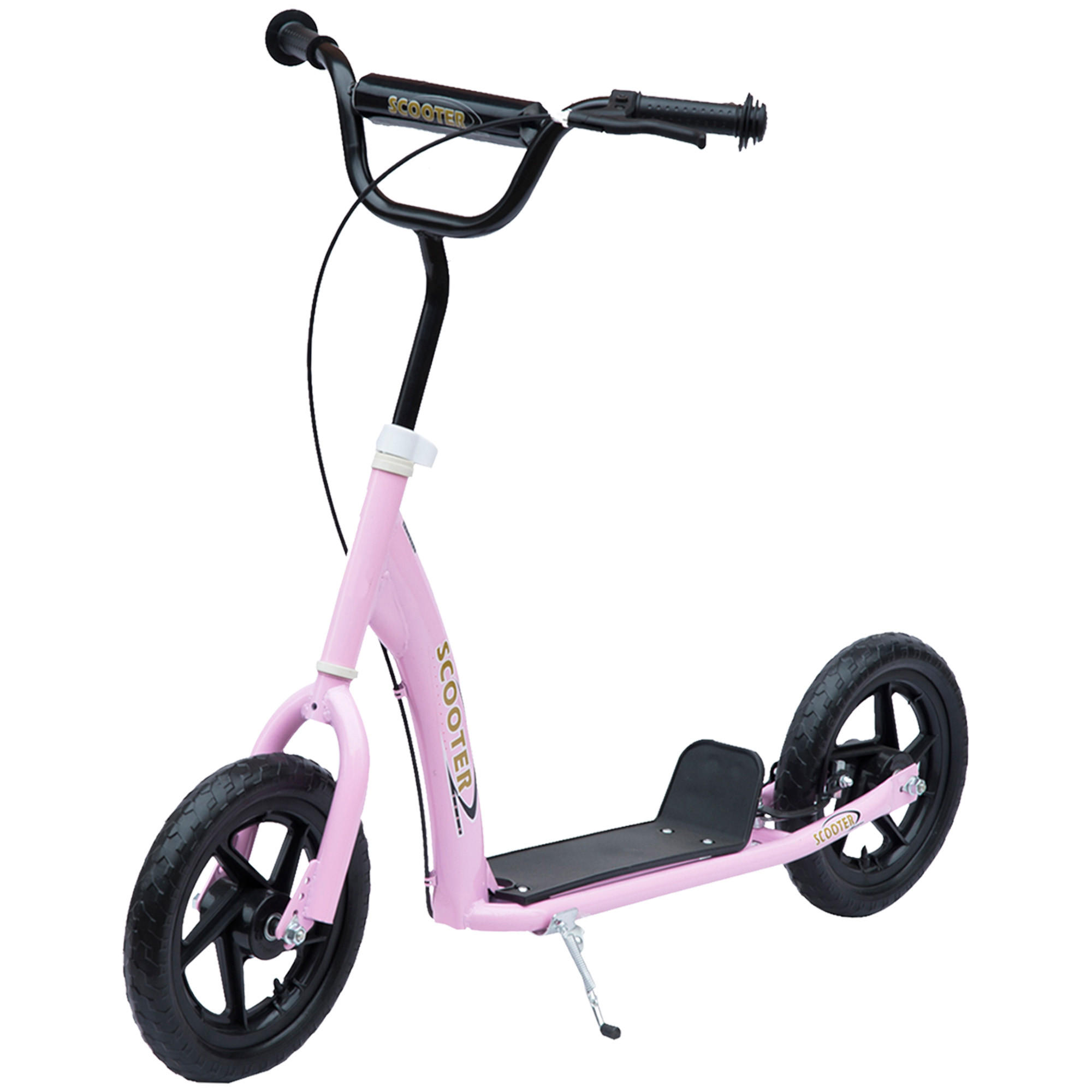 KINDERROLLER, Schwarz/Rosa/Blau/Rot, Stahl+ PVA - Rosa, Metall (120/52/80cm) - HOMCOM
