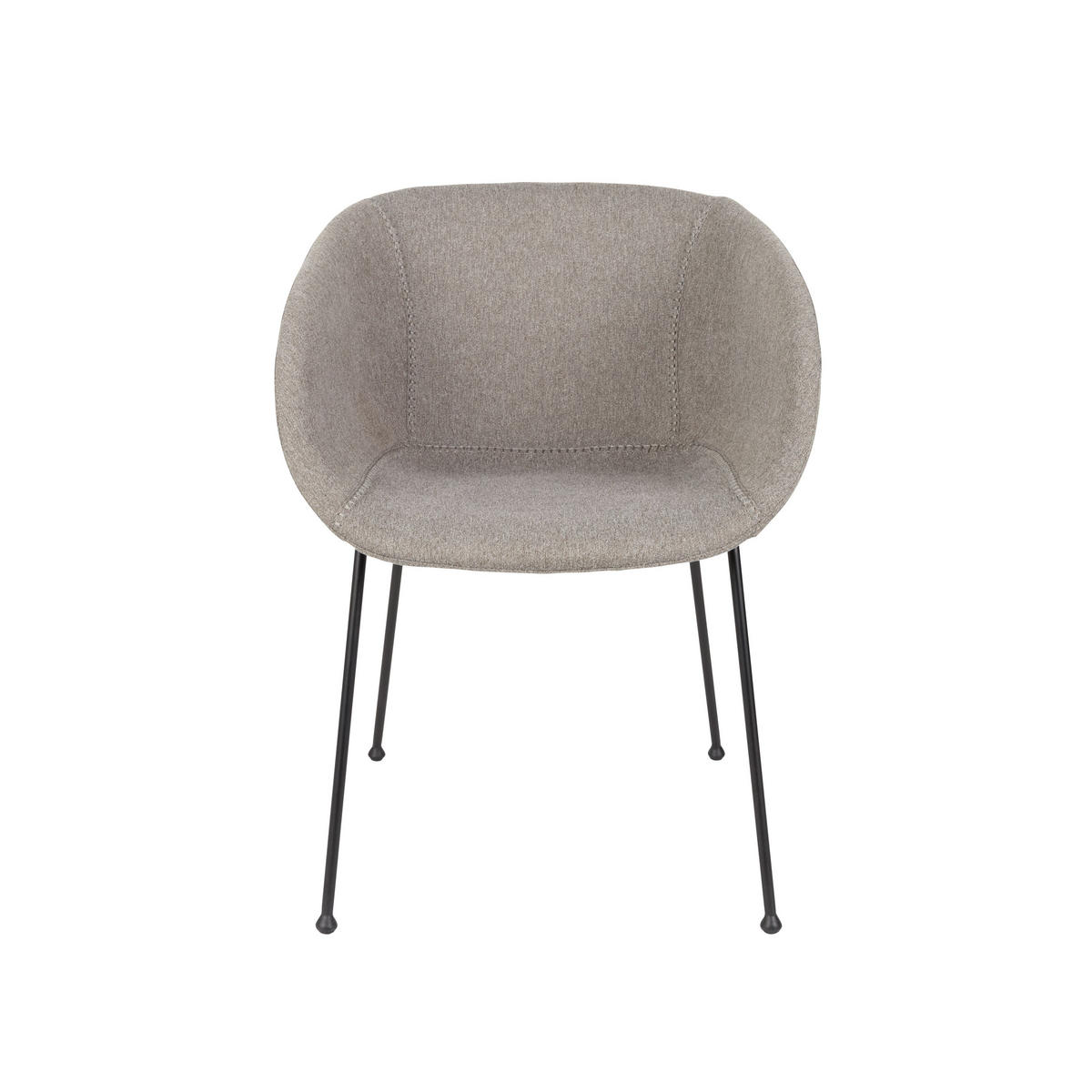 ESSZIMMERSTUHL Feston Grau - 2 er Set - Grau, Textil (56.5/77/55cm) - Zuiver