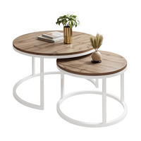 COUCHTISCH CIRI 2-in-1 Eichenholz Wotan - Weiß, Holzwerkstoff (70/70/48cm) - Lookway