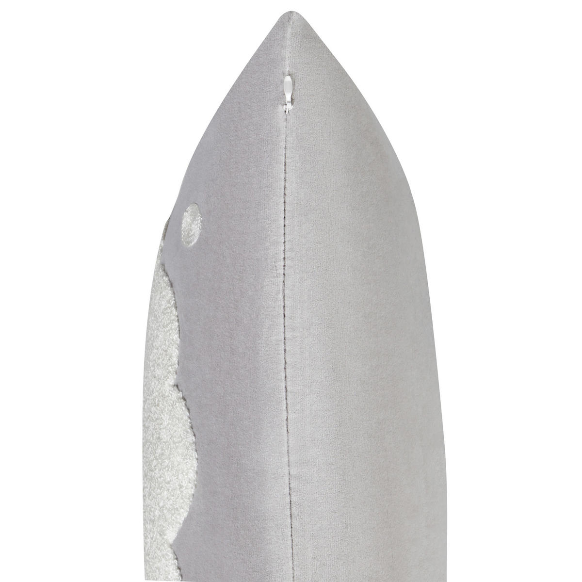 DEKOKISSEN 2er-Set Grau 45/45 cm Sweetener - Rot/Weiß, Textil (45/45cm) - Beliani