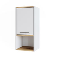 BADSCHRANK Elvio Weiß 32 x 68 cm - Weiß, Holzwerkstoff (32/68/28.1cm) - Vicco