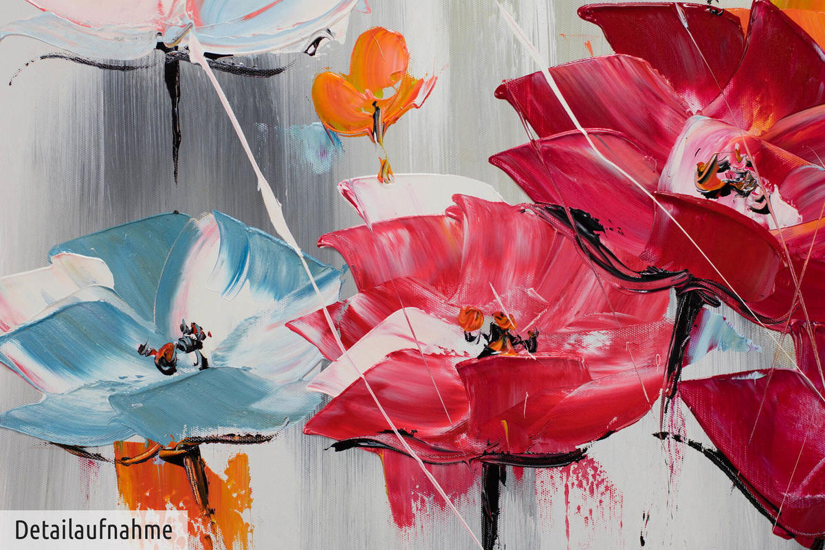 ÖLGEMÄLDE 100/50 cm - Multicolor, Holz/Textil (1.36/50cm) - KUNSTLOFT