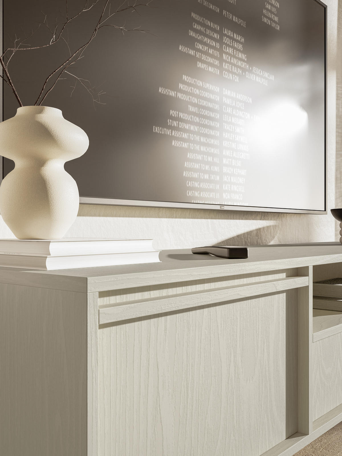 TV-HÄNGEBOARD Evo Hellbeige 154 cm - Beige, Holzwerkstoff (154/32.4/39cm) - Selsey