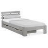 HOLZBETT mit Stauraum 90/200 cm grau - Grau, Holz (90/200cm) - Homestyle4u