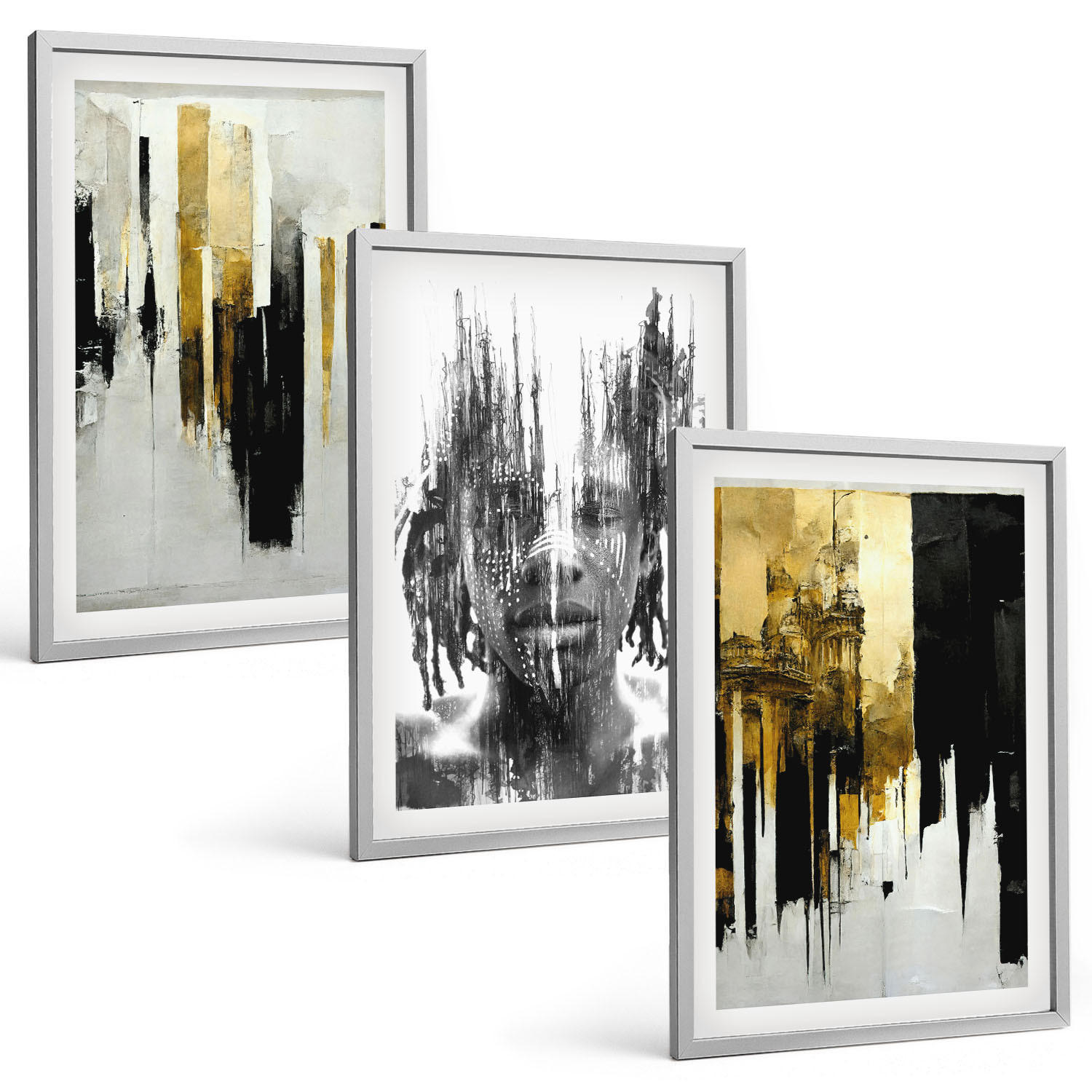 Tulup Bilder Silber 40x60 cm