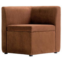 SOFA Samt Terracotta - Terracotta, Textil (60/68/60cm) - Nordlys