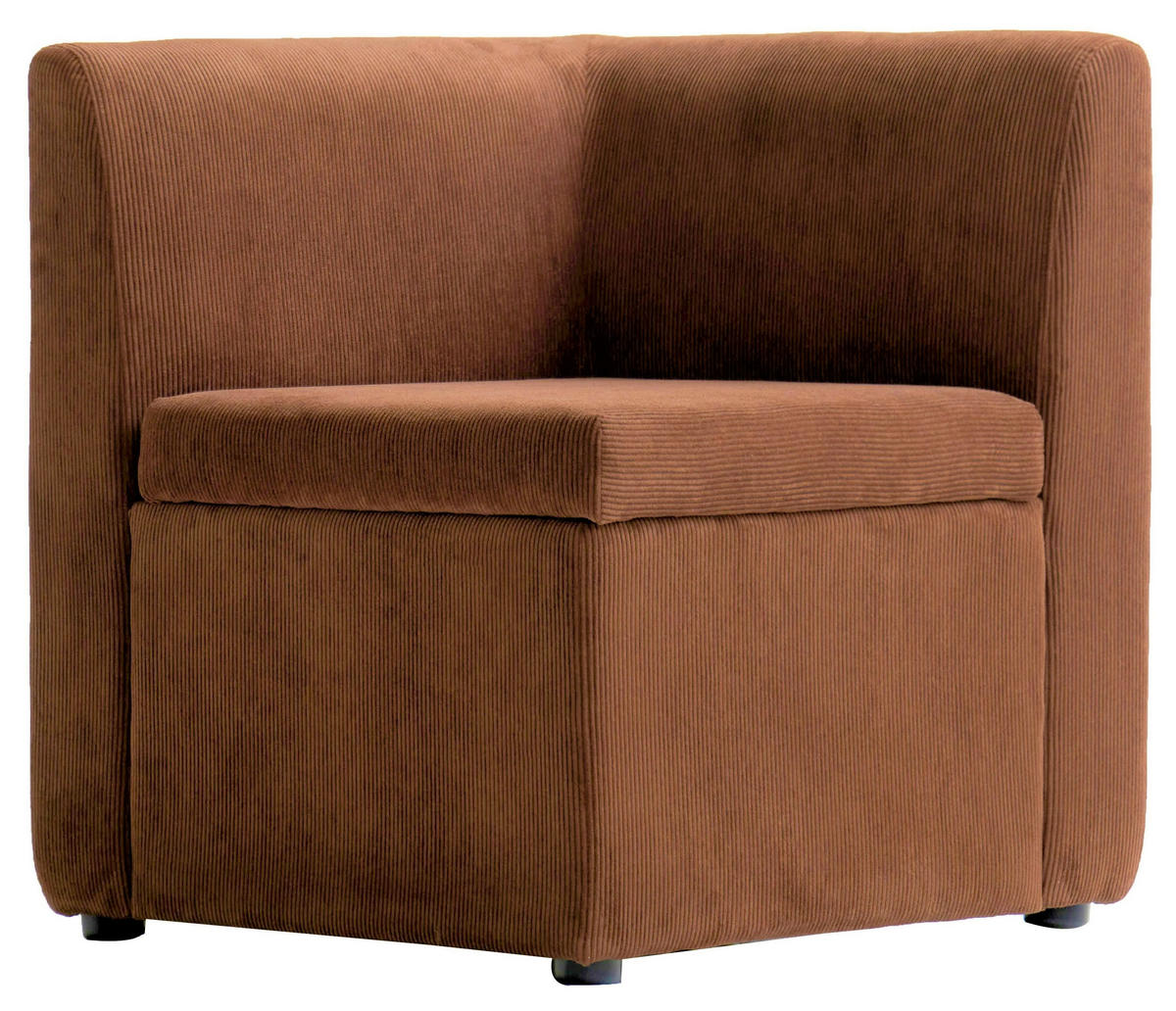 SOFA Samt Terracotta - Terracotta, Textil (60/68/60cm) - Nordlys