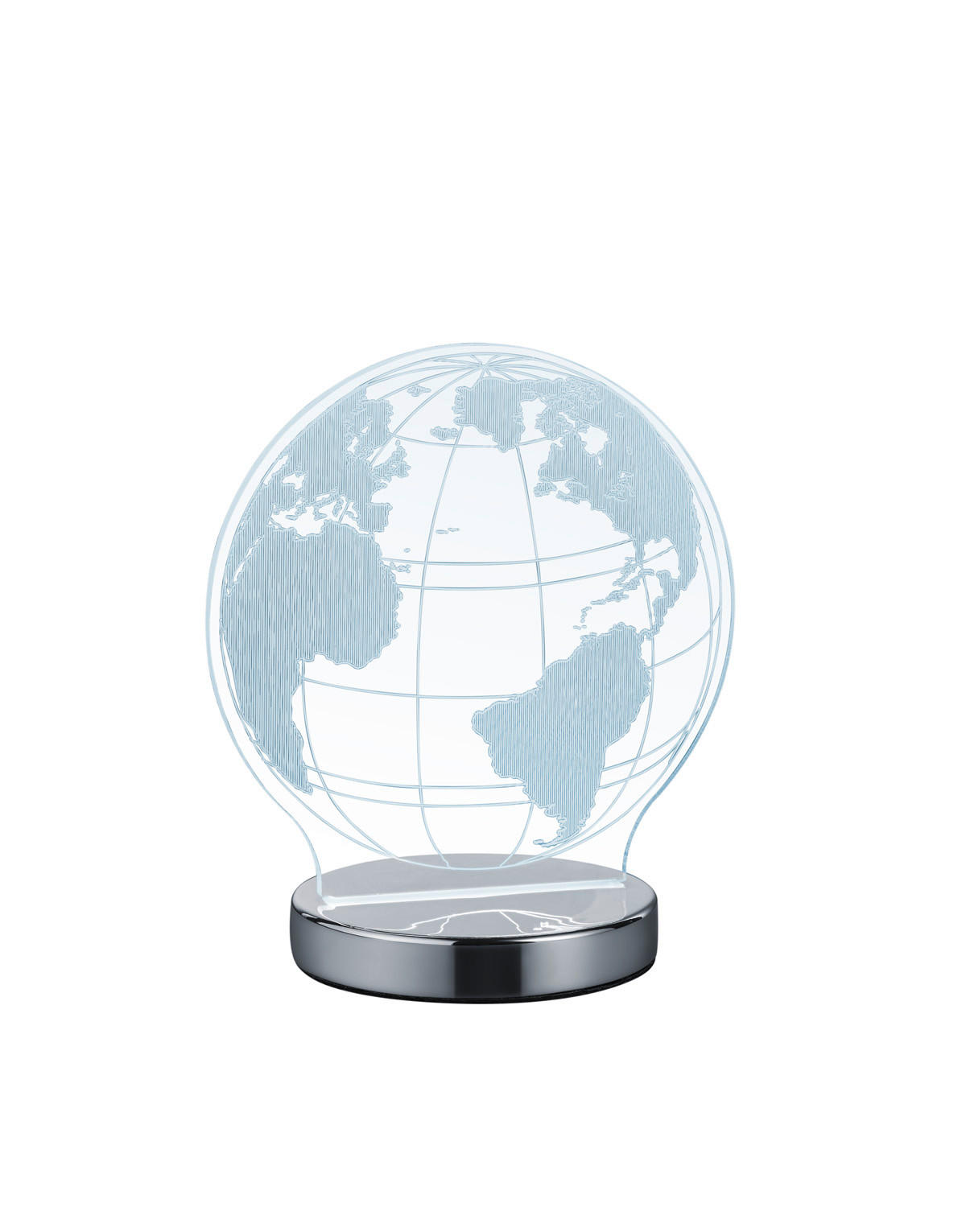 TISCHLAMPE GLOBE - Grau - 0/0/20 cm - Grau, Metall (17.5/17.5/20cm) - Trio Leuchten