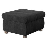POLSTERHOCKER Orkan Klein - Silberfarben/Grau, Holz/Textil (60/39/60cm) - MIRJAN24