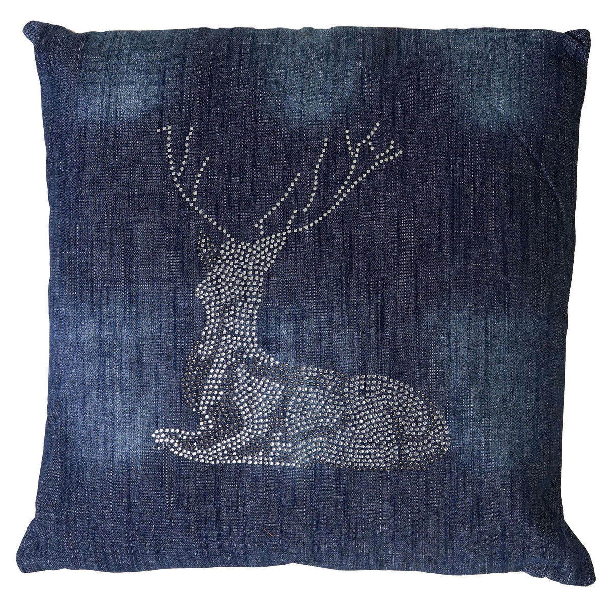 DEKO-KISSEN HIRSCH Blau - Blau, Textil (12/45/45cm) - MCW
