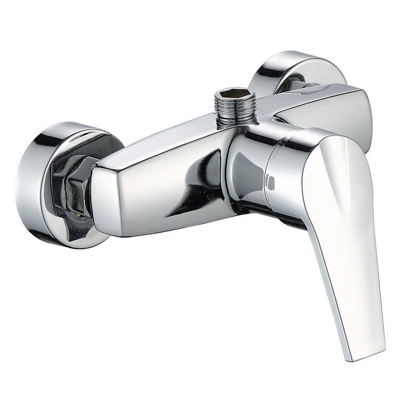 DUSCHARMATUR, An der Wand montierter Badewannenmischhahn - Silberfarben, Metall (11/6/15cm) - BELZ