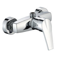 DUSCHARMATUR, An der Wand montierter Badewannenmischhahn - Silberfarben, Metall (11/6/15cm) - BELZ