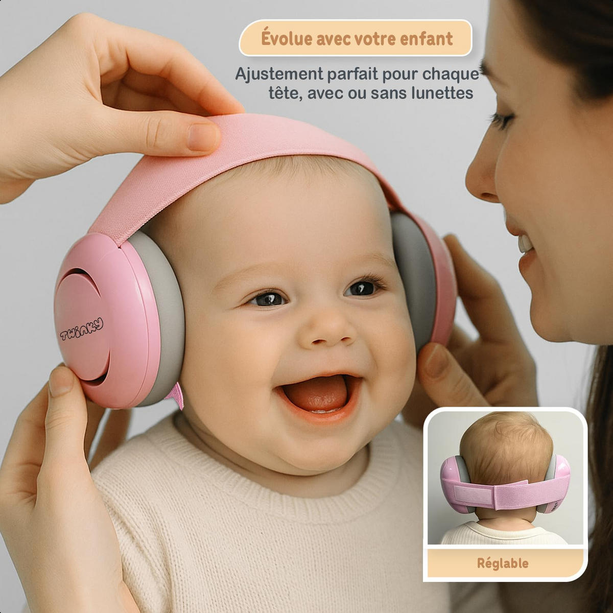 OHRENSCHÜTZER für Baby und Kinder 0-36 Monate Rosa - Pink, Kunststoff (7/5cm) - Twinky