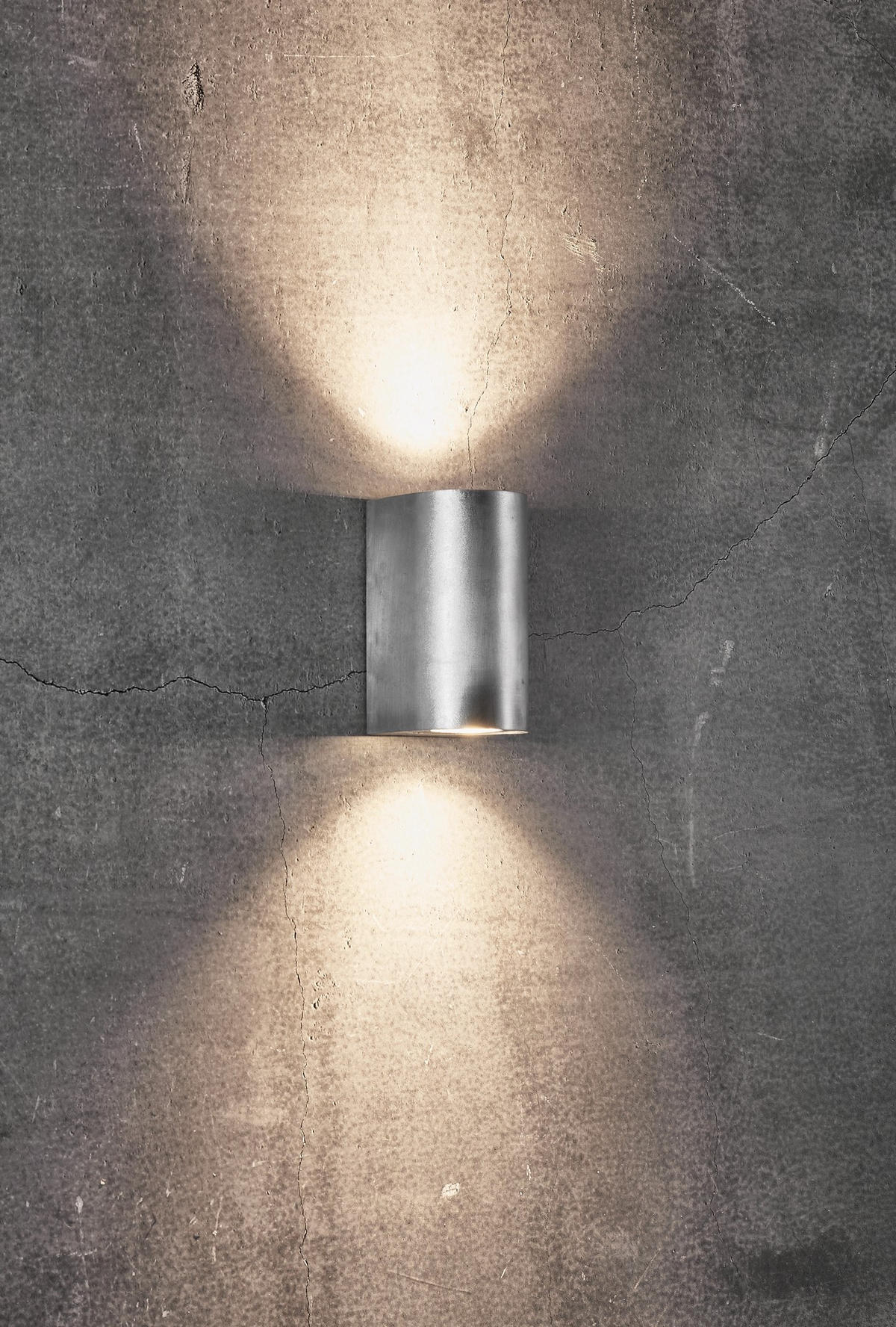WANDLEUCHTE Canto - Silber - 8.7/16 cm - Silberfarben, Metall (8.7/16/16cm) - Nordlux