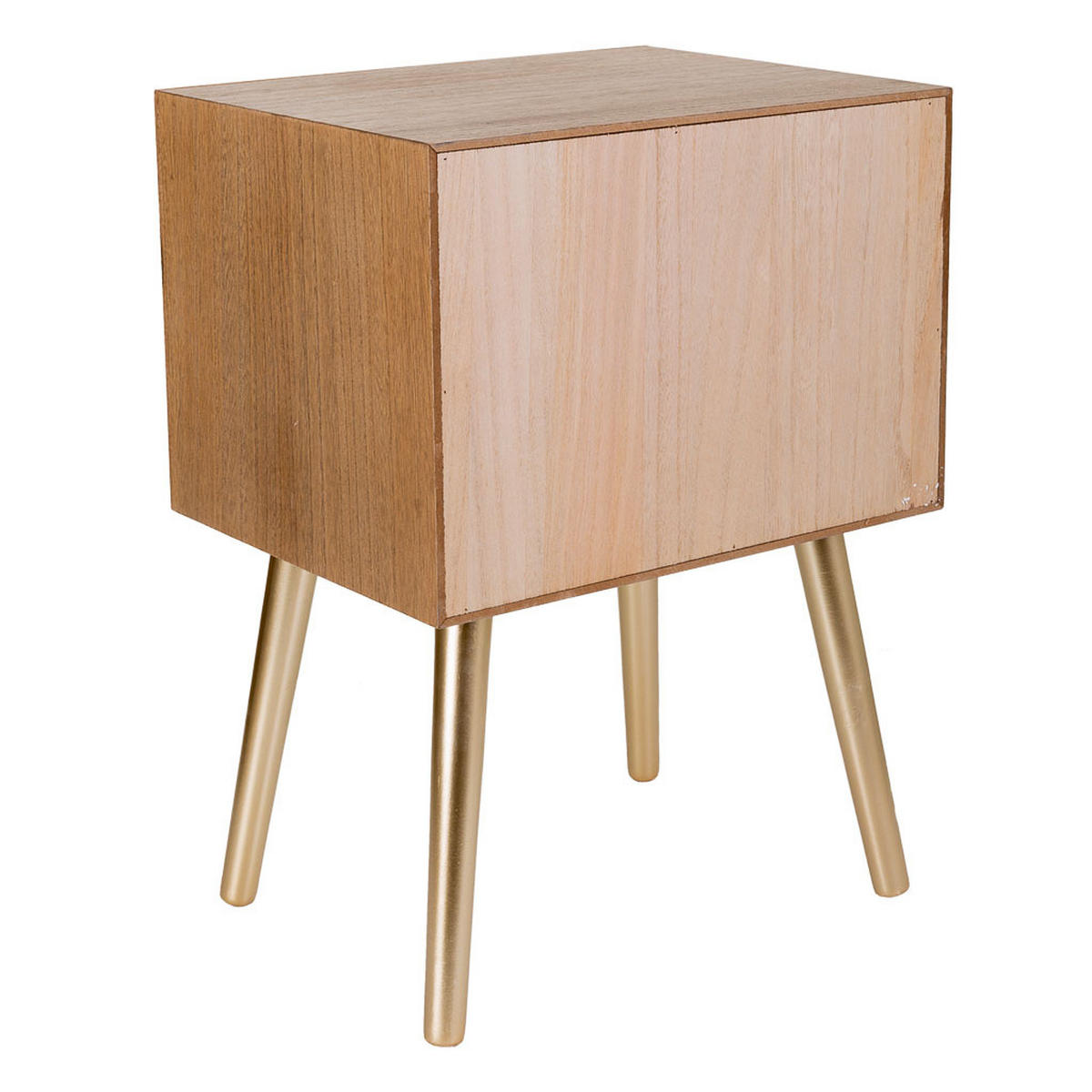 NACHTTISCH aus Holz, braun, 45x35x61cm - Braun, Holz (44.5/61/35cm) - Wanderlust