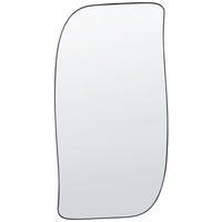 WANDSPIEGEL Metall schwarz asymmetisch 37/70 cm Montclus - Schwarz, Metall (37/70/2cm) - Beliani