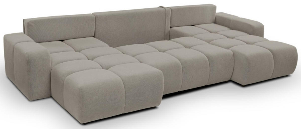 ECKSOFA Grau Curio 83 Mit Schlaffunktion - Grau, Textil (359/177cm) - Sepro Meble