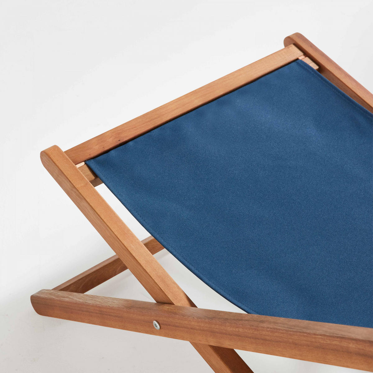 LIEGESTUHL 2-tlg., Pazifikblau - Blau, Holz (62/88/105cm) - Oviala