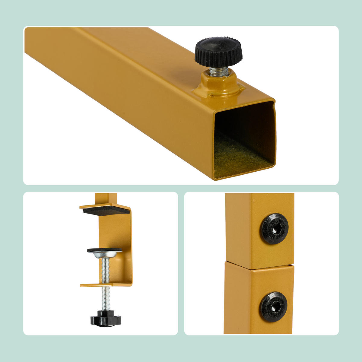 TISCHBOGEN - Goldfarben, Metall (260/118/31cm) - Relaxdays