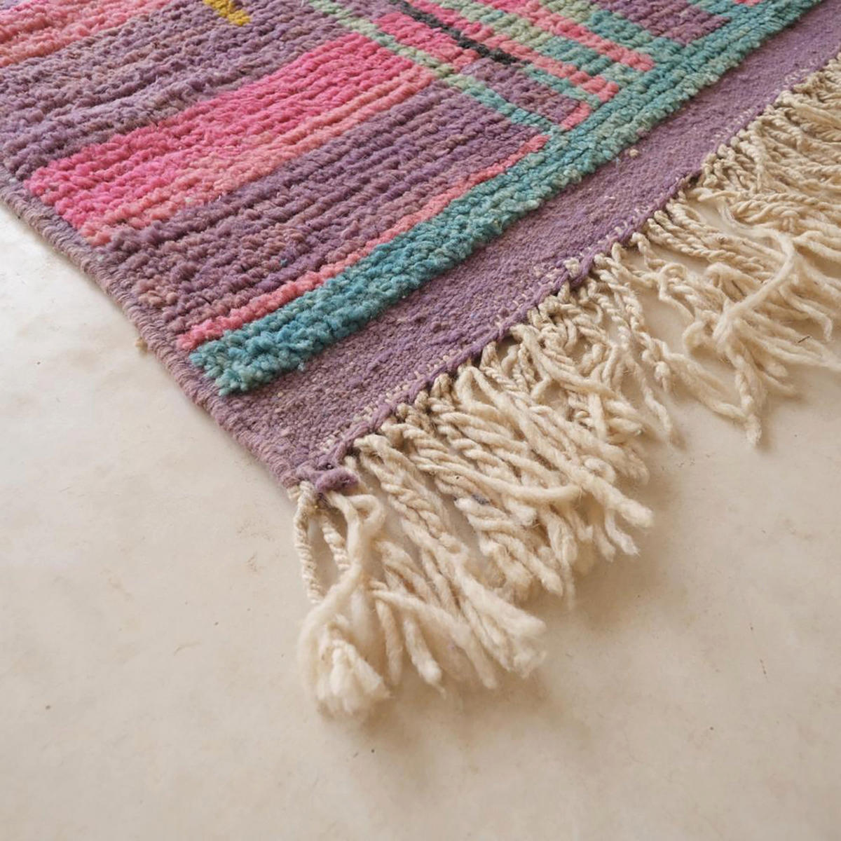 BERBERTEPPICH aus Marokko aus reiner Wolle 200x 300 cm - Multicolor, Naturmaterialien (200/300cm) - AFK Living