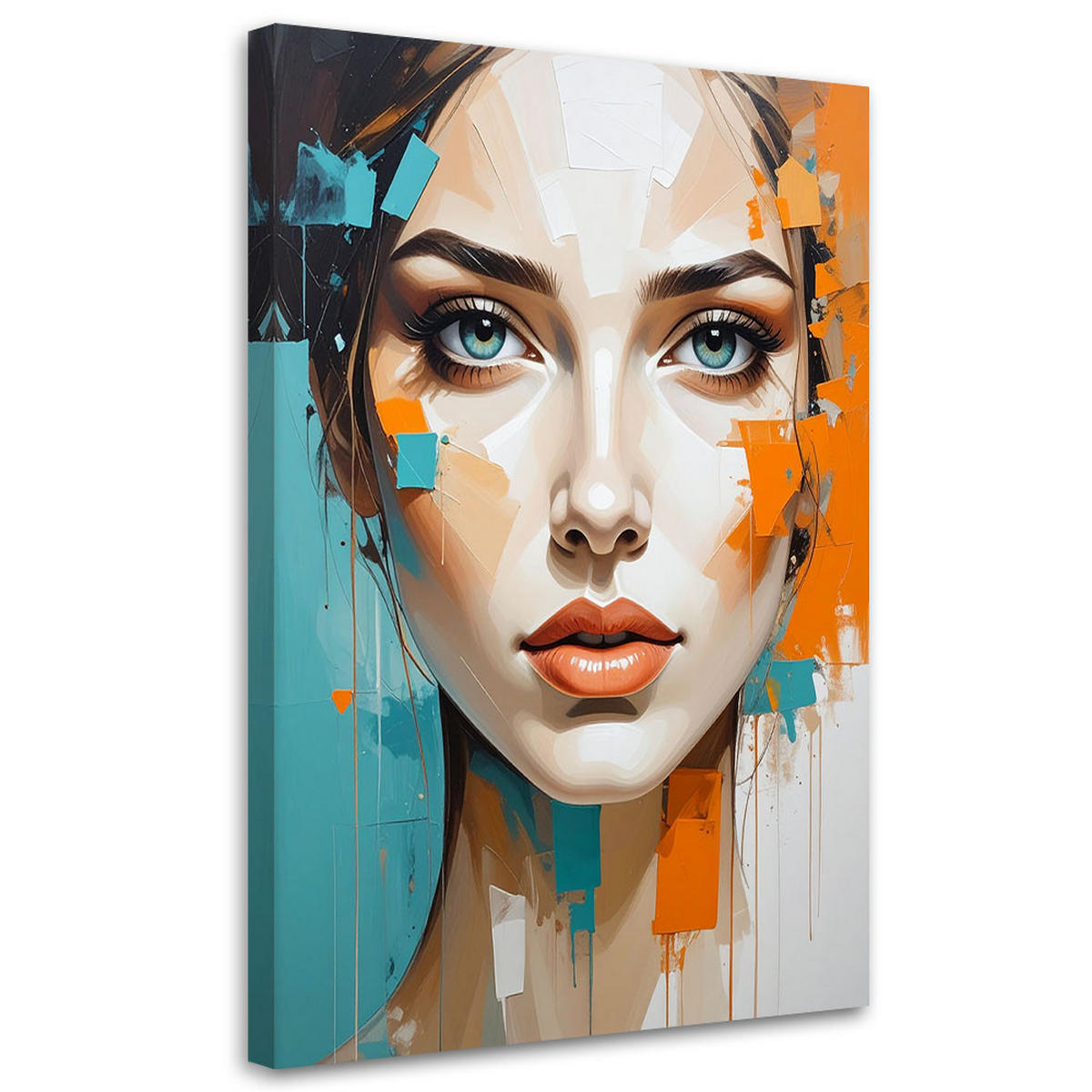 LEINWANDBILD Menschen & Charaktere 80x120cm - Multicolor, Textil (80/120cm) - Feeby