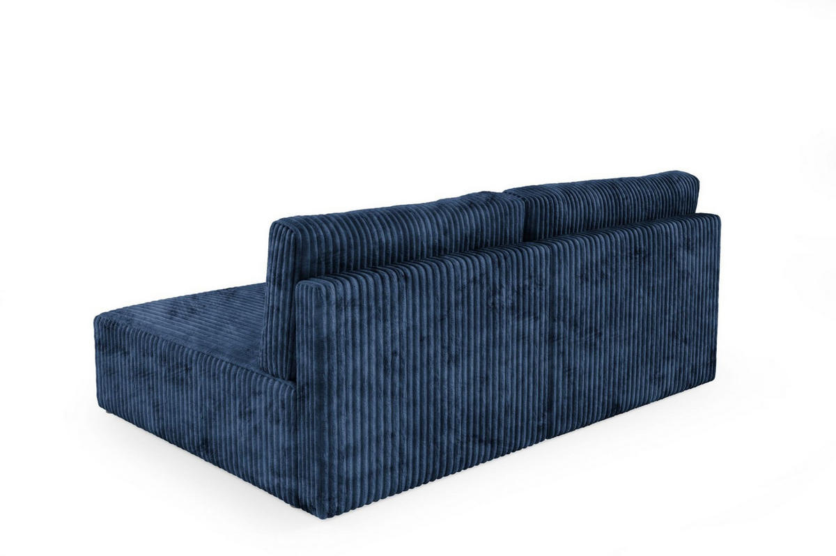 ECKSOFA Natalia Xs - Dunkelblau, Holzwerkstoff/Textil (210/149cm) - Fun Möbel