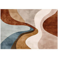 FOTOTAPETE Art Deco Abstrakt Braun 250x175 cm - Multicolor, Papier (250/175cm) - Wallarena