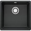 SPÜLBECKEN Venedig Slim Easy, 2-er set Anthrazit 46/44 cm 1 Becken + Ablauf-Set ab 50er Unterschrank - Chromfarben/Anthrazit, Kunststoff (46/20/44cm) - Primagran