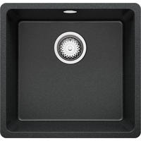 SPÜLBECKEN Venedig Slim Easy, 2-er set Anthrazit 46/44 cm 1 Becken + Ablauf-Set ab 50er Unterschrank - Chromfarben/Anthrazit, Kunststoff (46/20/44cm) - Primagran