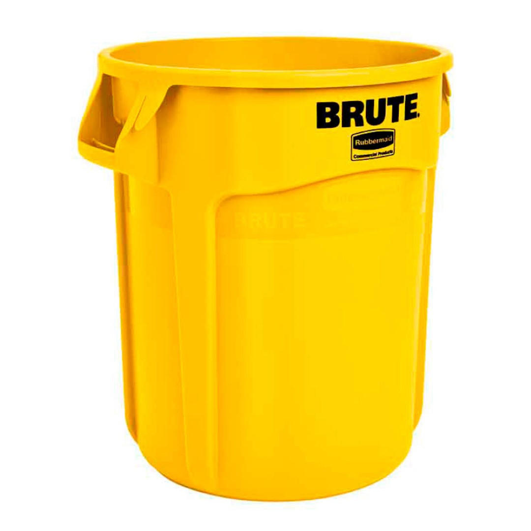 MÜLLEIMER 75,7 Liter 58,1x49,5 cm Kunststoff Gelb - Gelb, Metall (49.5/58.1/49.5cm) - PROREGAL