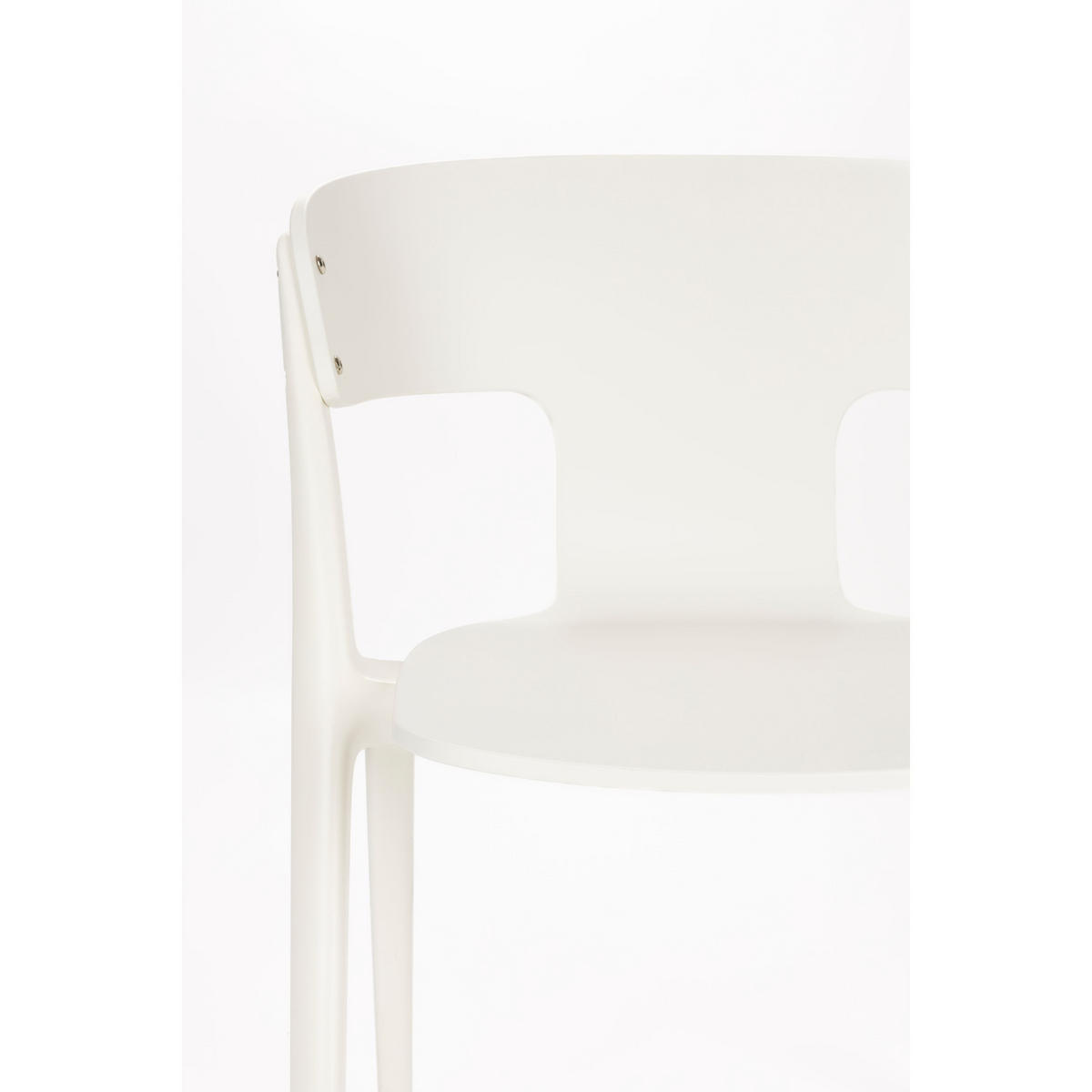 GARTENSTUHL Horizon Creme/ Weiß - 4 er Set - Beige, Kunststoff (57.5/75/52.5cm) - Zuiver