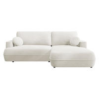 ECKSOFA Fuego L, Seite: Rechts - Hellbraun/Schwarz, Holz/Kunststoff (260/168cm) - MIRJAN24
