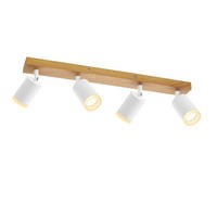 STRAHLER Barsinghausen 4-flammig 54/6/15 cm - Weiß, Metall (54/6/15cm) - Nettlife