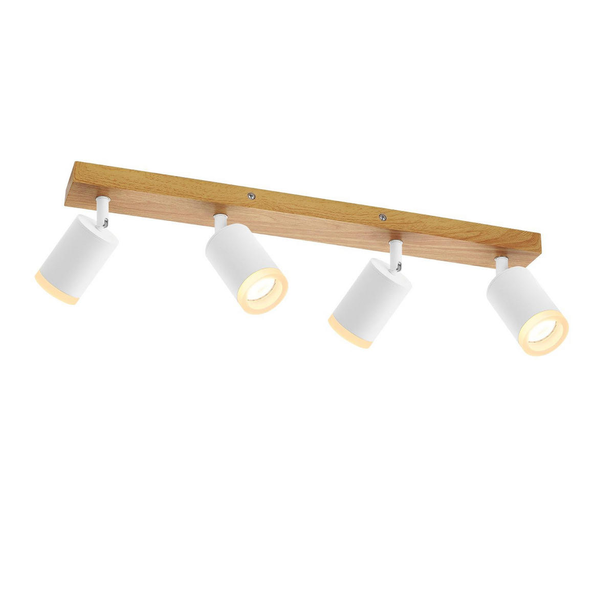 STRAHLER Barsinghausen 4-flammig 54/6/15 cm - Weiß, Metall (54/6/15cm) - Nettlife