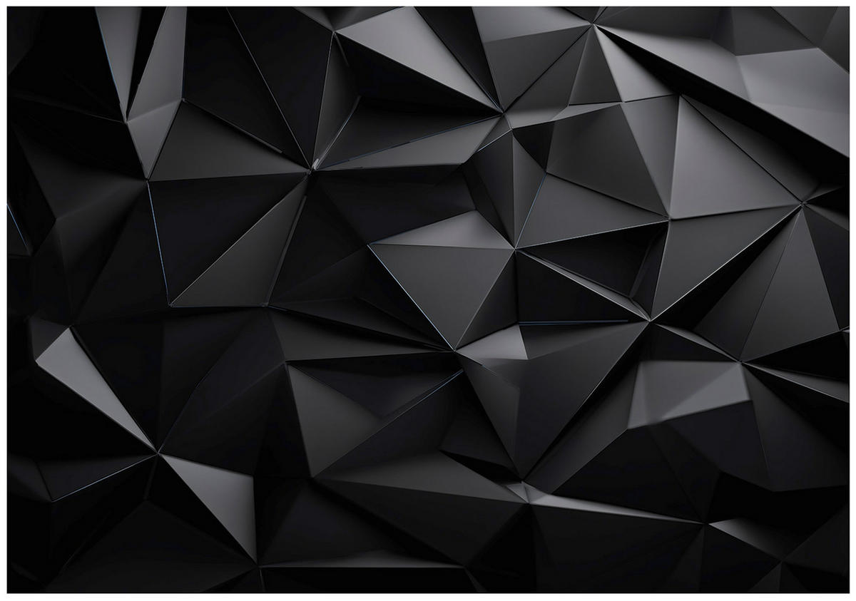 FOTOTAPETE 3D Abstrakt Schwarz 400x280 cm - Multicolor, Papier (400/280cm) - Wallarena