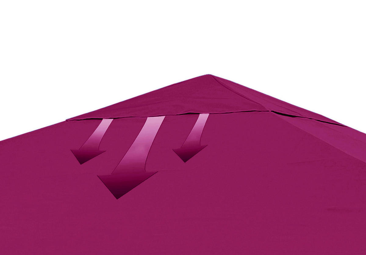 ERSATZDACH Antikpavillon 3x4m Sand - Bordeaux, Textil (297/1/397cm) - QUICK STAR