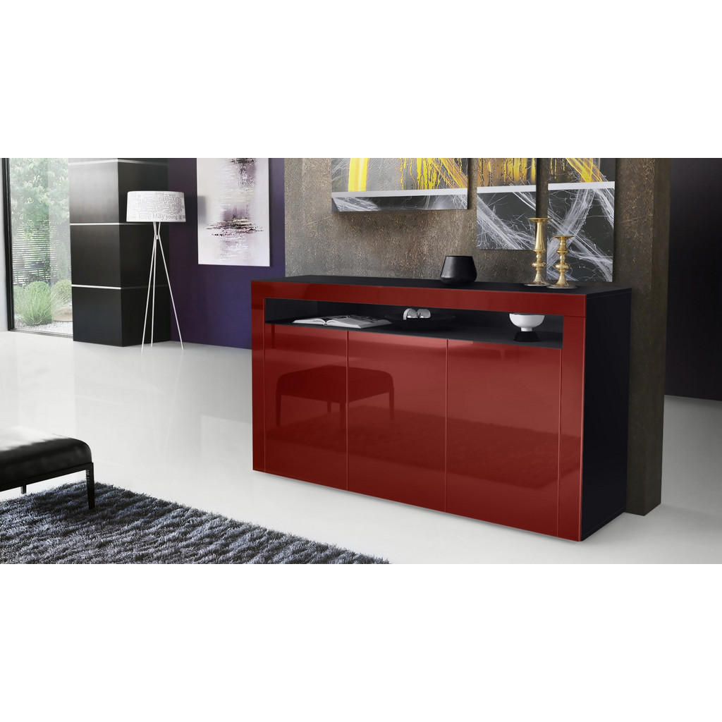 Thumbnail - Vladon Sideboard, Bordeaux, Holzwerkstoff, 155x92x40 cm, Wohnzimmer, Kommoden & Sideboards, Sideboards