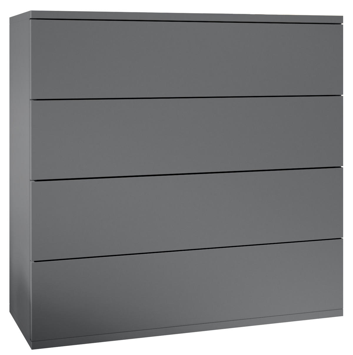 KOMMODE Pavos Anthrazit matt - Anthrazit, Holzwerkstoff (76/76/35cm) - Vladon