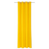 ÖSENVORHANG DOVE Blickdicht - Dunkelgelb, Textil (140/0.5/245cm) - Tom Tailor