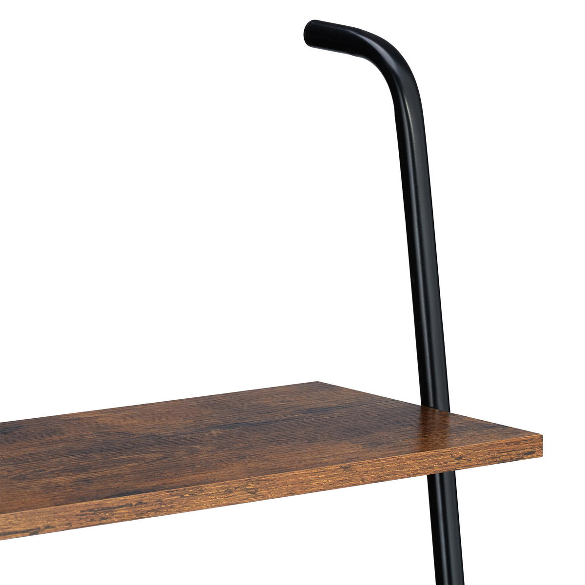 HANDTUCHLEITER - Schwarz, Holzwerkstoff/Kunststoff (45.5/150/20cm) - Relaxdays