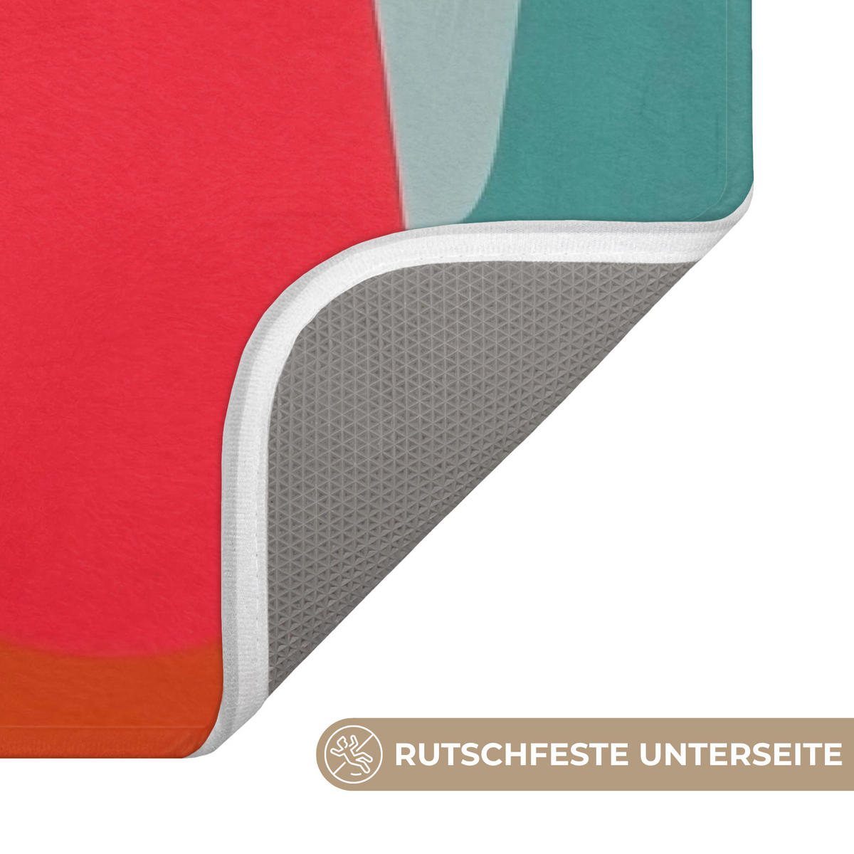 KOUPELNOVÁ PŘEDLOŽKA Tvary - barevné - abstraktní - letadla 60x120 cm - různobarevná, textil/plast (60/120cm) - OnlyWow