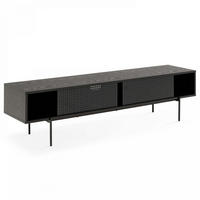 TV-ELEMENT, Schwarz - Schwarz, Metall (40/44.5/180cm) - Oviala