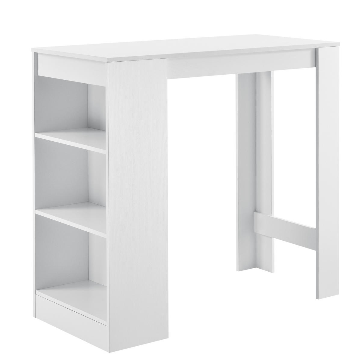 BARTISCH Kouvala - Weiß, Holzwerkstoff (110/103/50cm) - [en.casa]