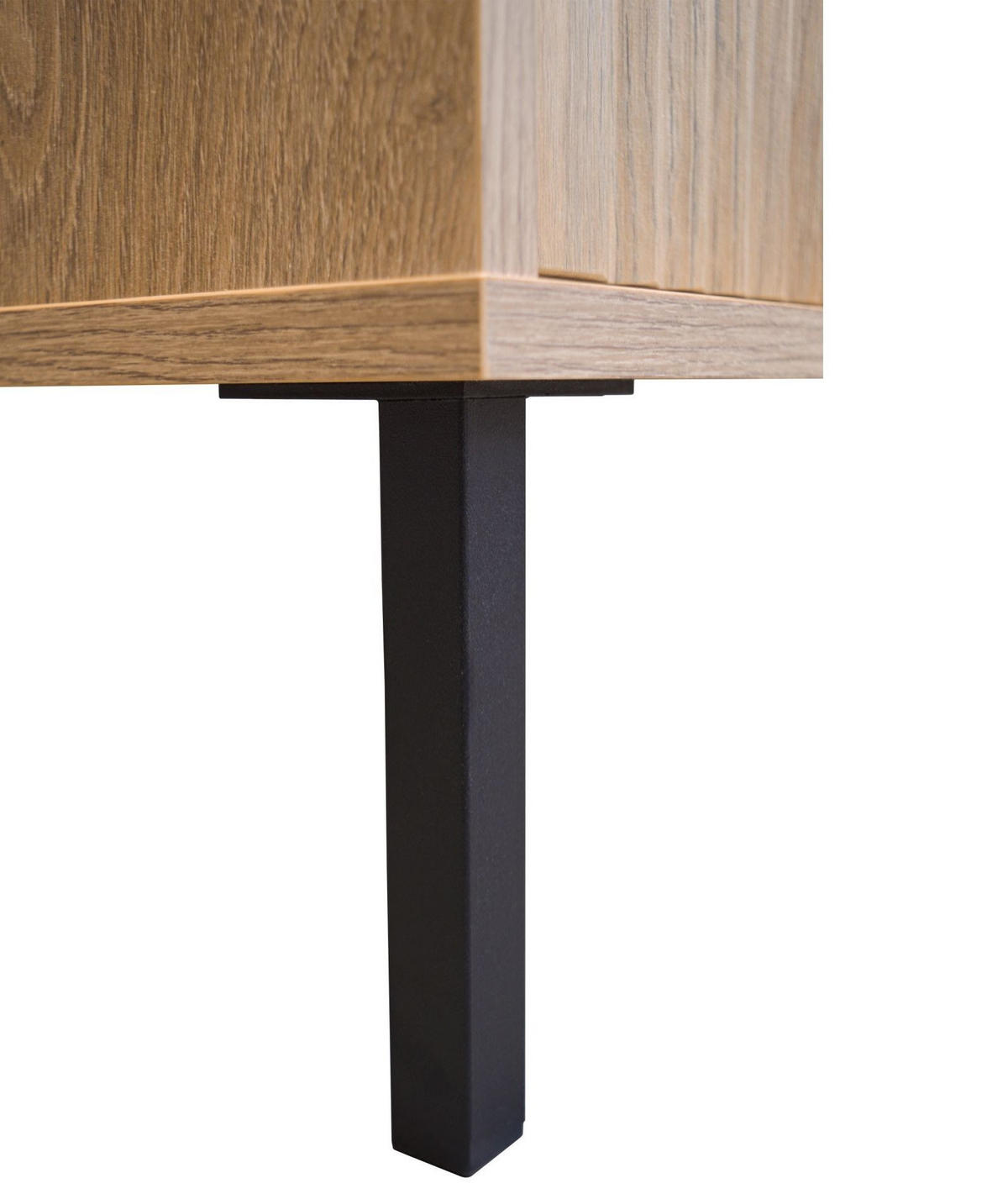 SIDEBOARD Osaka Eichenholzoptik Evoke 149 cm - Eichefarben/Schwarz, Holzwerkstoff/Metall (148.6/84.7/40cm) - Selsey